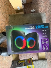 Coby LED Lighting Portable Bluetooth Speaker, Black