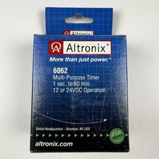Altronix 6062 Multi-Purpose Timer 1 Sec. To 60 Min 12 or 24VDC Operation USA NEW