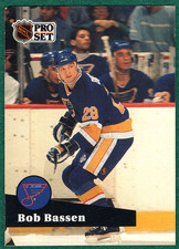 Bob Bassen - 1991-92 Pro Set #221 - St. Louis Blues Hockey Card