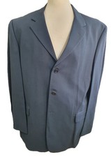 Gents 2-Piece Lightweight Suit in Blue Serge by Karl Jackson; Large Size