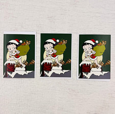 Vintage Betty Boop Christmas Cards Lot of 3 U...