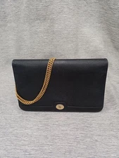 CHRISTIAN DIOR VINTAGE BLACK Chain Shoulder Bag from Japan