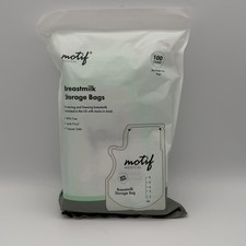 Motif Medical Breast Milk Storage Bags 8oz Single Use 100 count New  Sealed