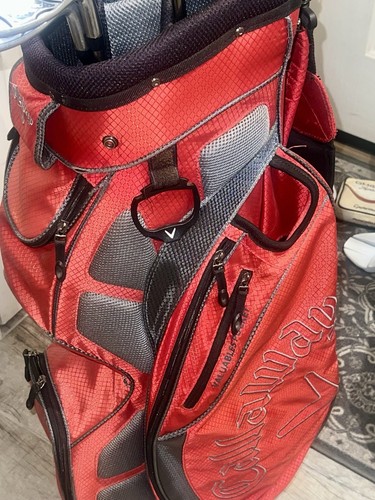 Callaway Cart Golf Bag with 14-way Dividers Raincover Putter Tube Mint - Picture 6 of 7