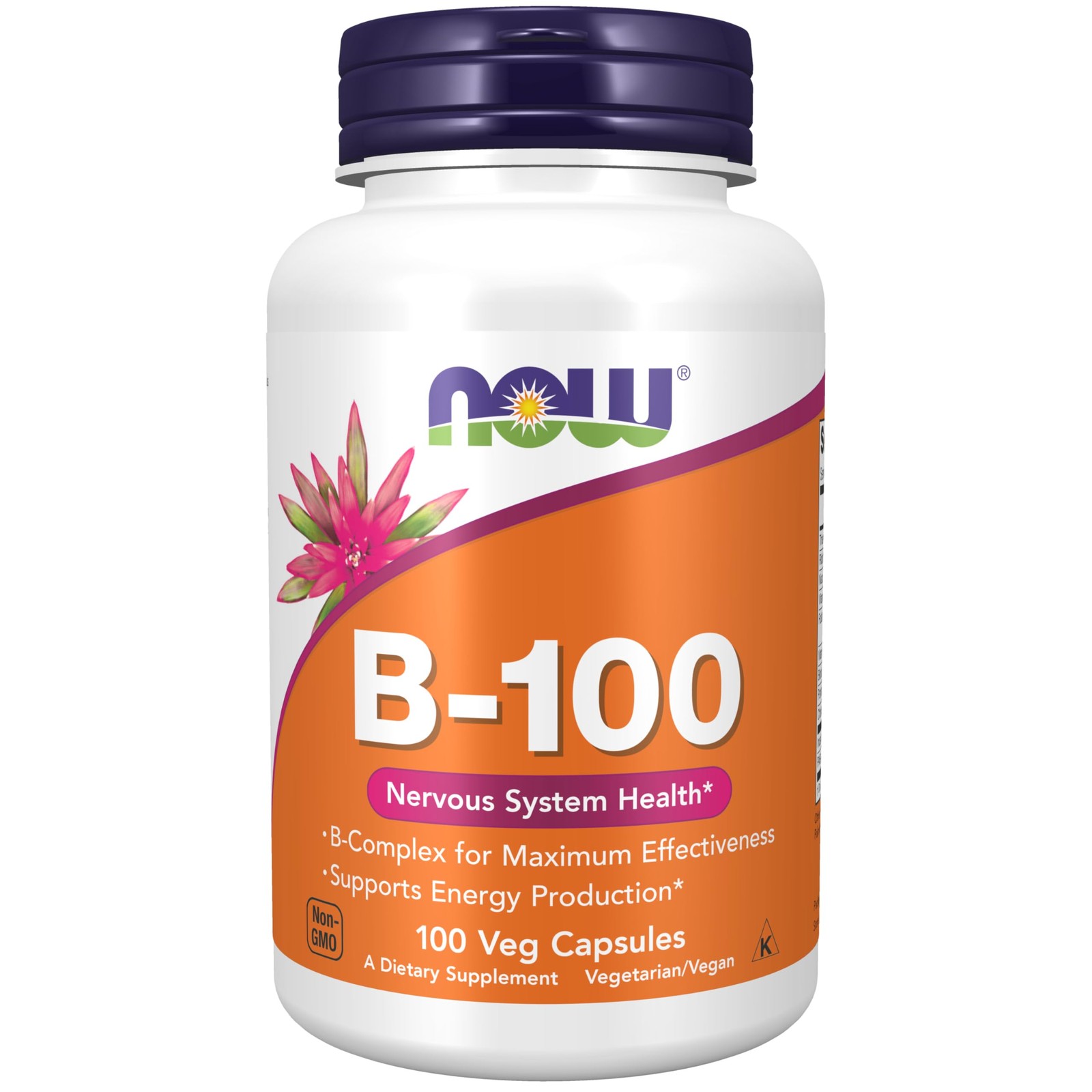 Now Supplements, Vitamin B-100, Energy Production*, Nervous System Health*, 100