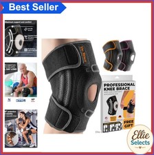 Knee Brace Large Side Stabilizers Patella Gel Pads Adjustable for Meniscus