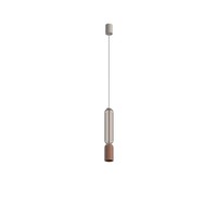 Pendelleuchte Beige Terrakotta Ø6,5 Cm GU10 Rund Modern HäNgelampe Esstisch