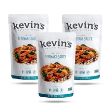 Kevin's Natural Foods Teriyaki Sauce Non-GMO Gluten Free 3 Pack (Teriyaki)