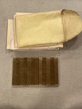 Vtg Highland Jewelers Compact Cigarette Case Art Deco Brass
