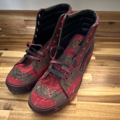 VANS Sk8-Hi House of Terror Horror Splatter Red Black High Top Sneakers 2021