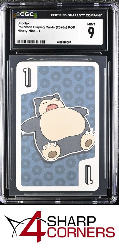2020 POKEMON KOREAN NINETY-NINE PLAYING CARDS SNORLAX 1 CGC 9