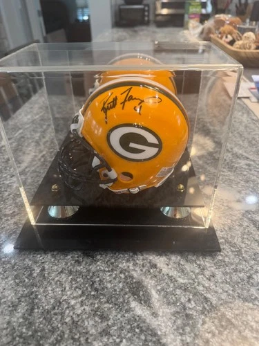 Brett Favre Green Bay Packers signed mini helmet