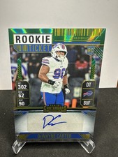 2024 Panini Contenders - Rookie Ticket DeWayne Carter #265 (AU, RC) Green Swirl