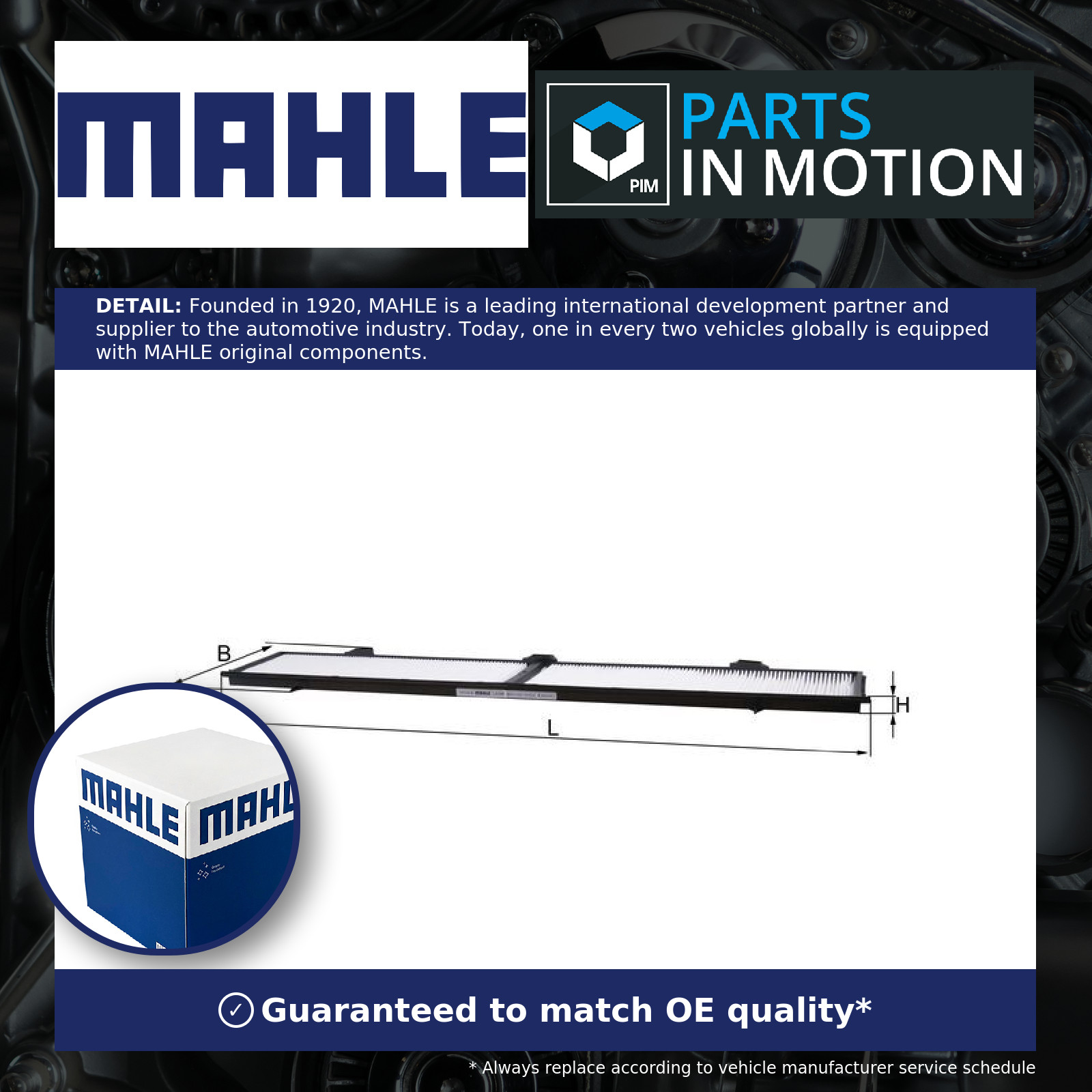 Mahle Cabin Filter LA248 Pollen OEM Specifications & Quality - Image 7