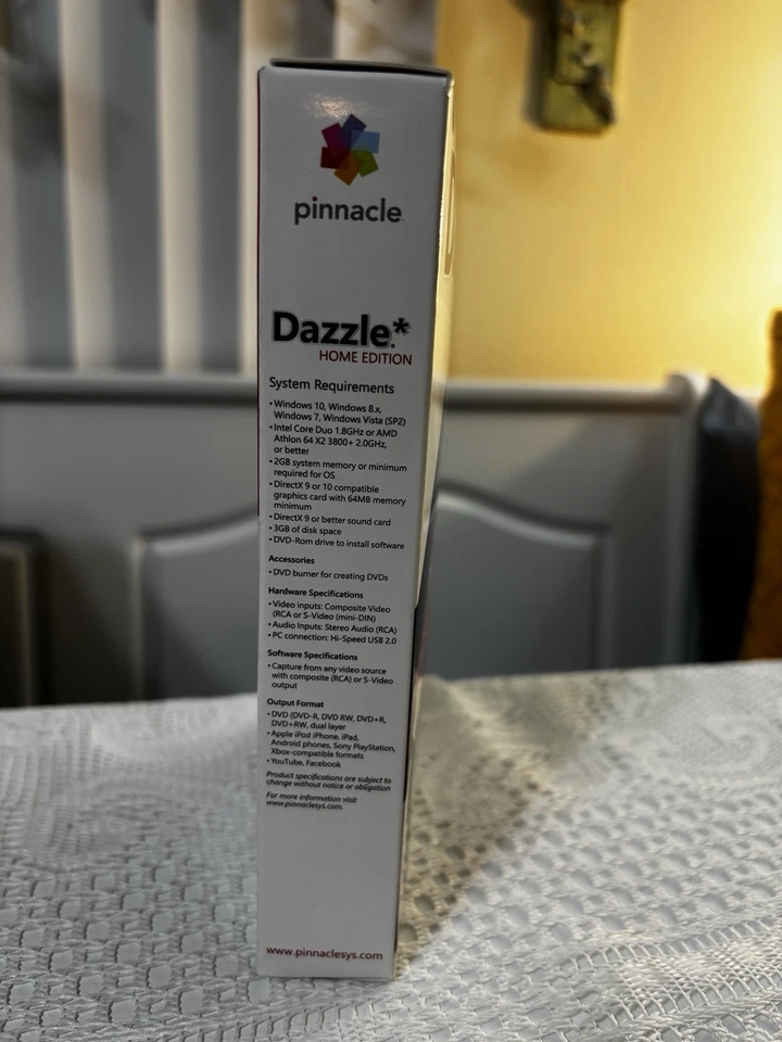 Pinnacle Dazzle Home Edition Home Movies to DVD & Digital Converter New Sealed - Image 3 of 4