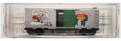 Merry Christmas 40' Standard Boxcar 1996 Holiday Car Micro-Trains 20356 N Scale