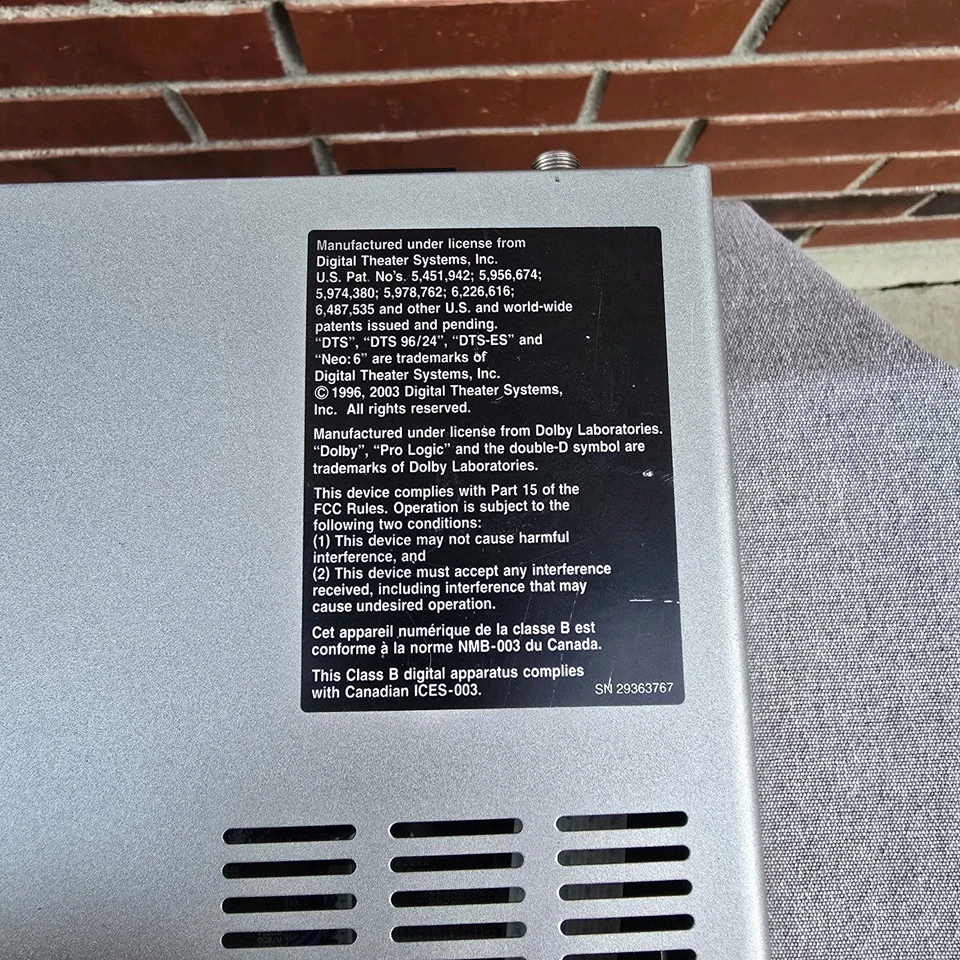 Onkyo TX-LR552 AV-Receiver 6.1 Kanal Slim Design Component Video 65W/Kanal - Bild 4 von 4