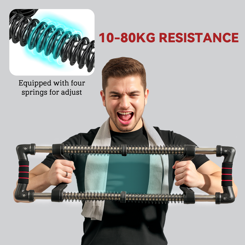 Bullworker Like Chest Expander: 10-50kg Resistance for Total Upper Body ...