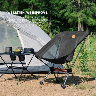 Naturehike Yl08 Ultralight Camping Chair, 2.12 Lbs Portable Backpackin