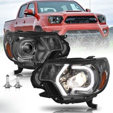 For 2012-2015 Toyota Tacoma Smoke Led Drl Amber Corner Lamps Headlights Assembly For 2012-2015 Toyota Tacoma Smoke Led Drl Amber Corner Lamps Headlights Assembly