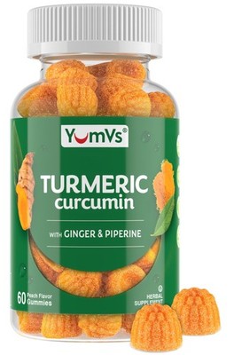 Extra Strength Turmeric Gummies 2000mg with Black Pepper & Ginger, 60 Count