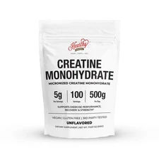 Creatine Monohydrate Micronized Powder 500G - 100 Servings, 5000mg Per Servin...