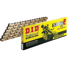 D.I.D. 520 DZ2 - Drive Chain - 100 Links - Gold and Black M520DZ2X100RB