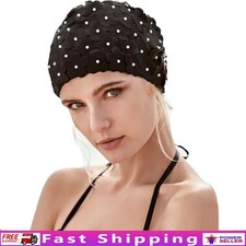 Women Swim Cap Floral Design Protects Hair Water Sports Swim Pool Hydrotherapy