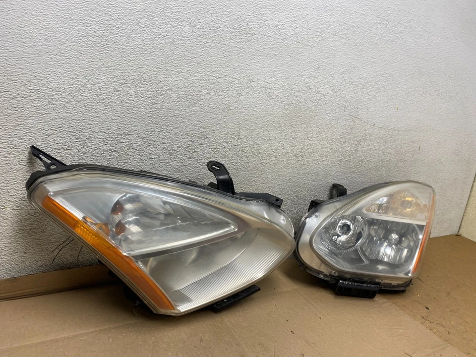 2009-2013 Nissan Rogue Left+Right Side Set Halogen Headlights OEM U6653 DW - Image 3 of 4
