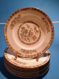 Wedgwood Kutani Crane 8" Salad Plates lot (8)