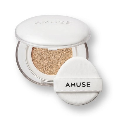 AMUSE Ceramic Skin Perfector Cushion 15g + Refill 15g SPF40 PA++ 24 S/S K-Beauty