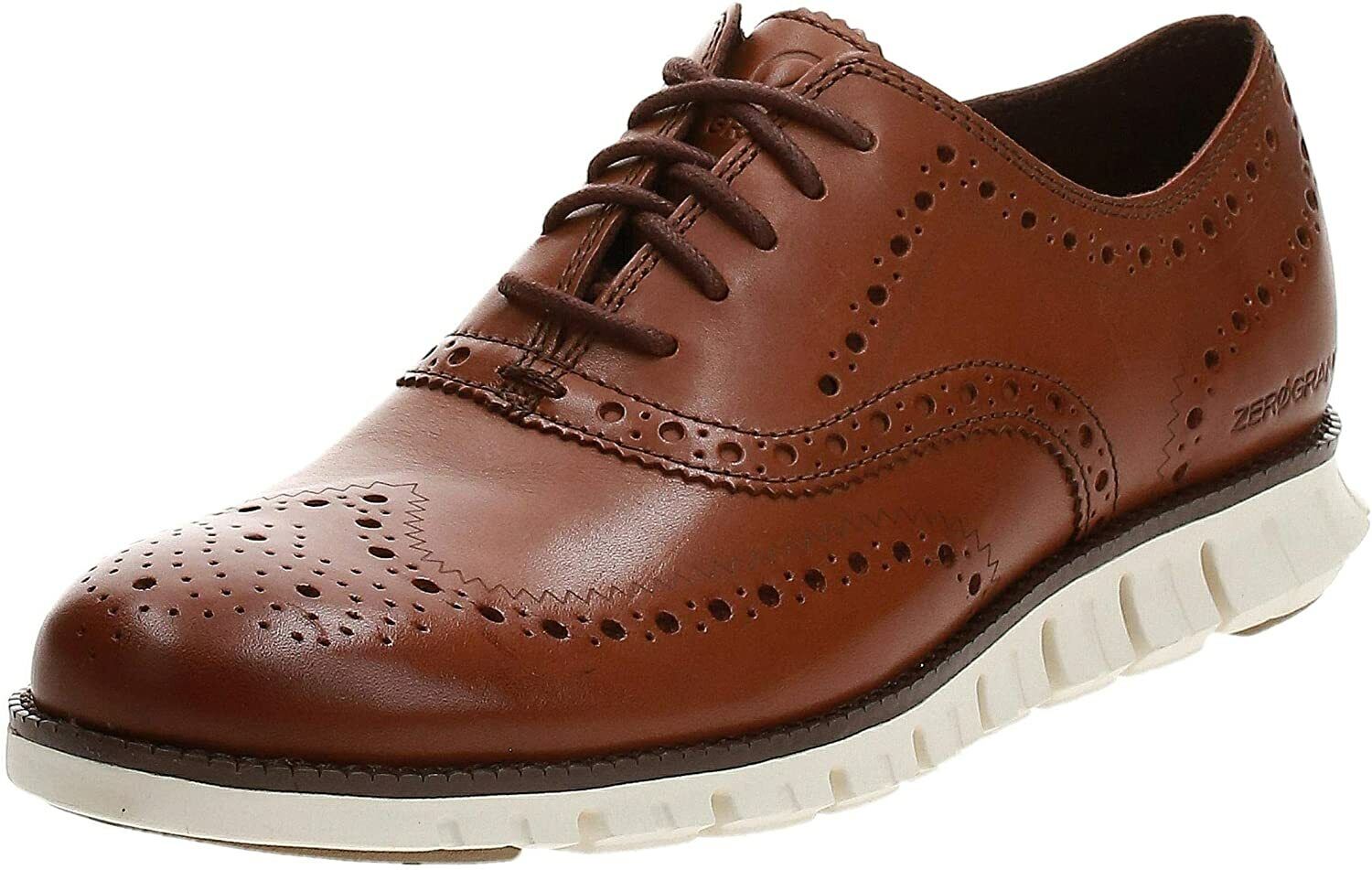 Cole Haan Zerogrand Oxford British Tan mens Wing Shoes