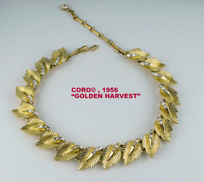 CORO  , STATEMENT COLLIER ''GOLDEN HARVEST'' , USA 1956