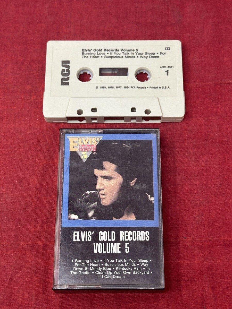 Elvis Presley - Elvis' Gold Records Volume 5 Cassette Tape
