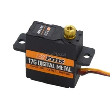 FMS MODEL SER17MGD 17g Metal Gear Digital Servo Positive 700mm Wire RC Airplane