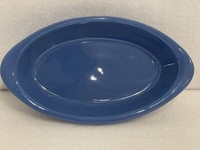 Small Blue Ceramic World Market Queso Dip…