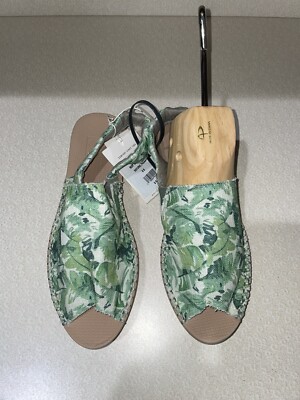 Reef Sandals Escape Sling Women Size Natural Palms Beach Boho  RF0A3YKONPA