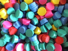 POGS MILK CAPS SLAMMERS LOT OF 8 CONTAINERS FULL NICE MIX VINTAGE 1990's C-PICS
