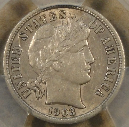1903-S Barber Dime 10c PCGS Certified AU50