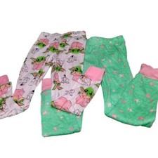 Two 2 Pairs, Child Size 6, Star Wars Pajama Pants, Baby Yoda, 100 Cotton