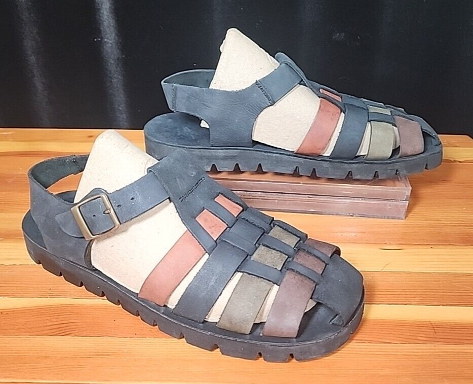 Giorgio Brutini Fisherman Sandals 4 tone Color Leather  display picture 1