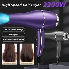2200W Hair Dryer Travel Hairdryer for Normal & Curly Hair Includes Volume