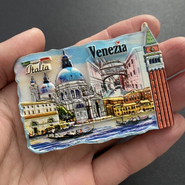Italy Venice Venezia Gondola Tourist Travel Souvenir Gift 3D Resin Fridge Magnet