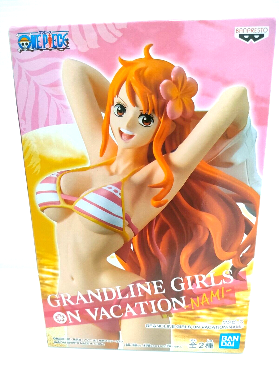 One Piece Gland Line Girls On Vacation NAMI Pink Ver. Figure PVC