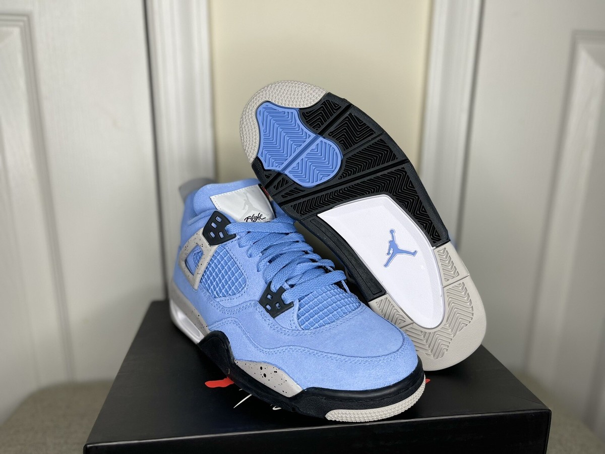 Nike Air Jordan 4 Retro University Blue Travis UNC 408452-400 SZ