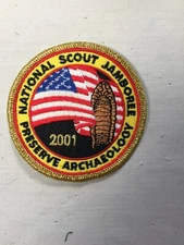2001 National Jamboree GMY Archaeology Merit Badge Staff BSA JSP Patch