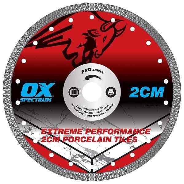 Ox Pro 2Cm Porcelain Cutting Blade 300-20Mm - Image 2