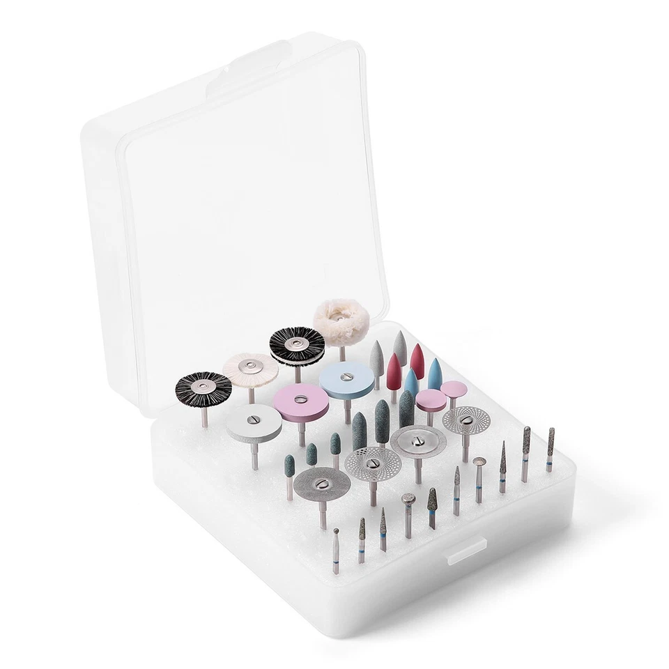 Dental Lab Polishing Diamond Burs HP Kit 2.35mm For Ceramics Porcelain Grinding - Image 4 of 4