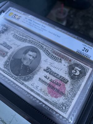 1890 $5 Treasury note Fr#361 Pcgs-20 | eBay