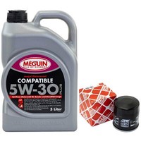 MotoröL Set 5W-30 Meguin 5 Liter + ÖLfilter 32099 FüR Mazda Nissan Juke Subaru